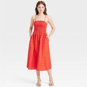 A New Day Red Midi Dress
